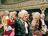 Naten filmu "Po stopch skladatel - Wolfgang Amadeus Mozart" v baroknm divadle zmku esk Krumlov, 1. prosince 2001, foto: Lubor Mrzek