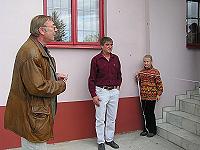 Slavnostn psku pestihl starosta obce Miroslav erv
