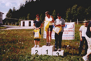 Keme 2004, Jihoesk orienteering 28. - 29. 8. 2004, Kat. D40, 1. msto - Pokorn Eva (SKOB Temeln), 2. msto - Troupov Vladna (Sokol Keme), 3. msto - Tich Jana (Tolar J. Hradec)