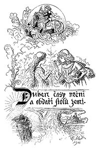 Duben, kresba Mikole Ale