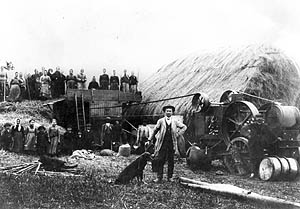 Vmlat obil ped 1. sv. vlkou, Chlum 1910 - historick foto