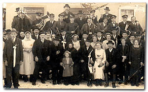 Selsk svatba z ledna 1926, historick foto