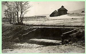 Jez na Kemskm potoce u Chlumu, historick foto