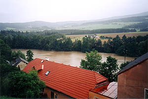 Keme 2002 - zplavy, rozvodnn Kemesk potok pod Kem