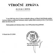 Vron zprva O Keme za rok 2003