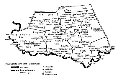 Mapa regionu Vyebrodsko