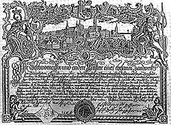 Cechovn privilegium z roku 1786