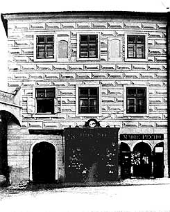 Nmst Svornosti . p. 3, pamtkov prava prel podle nlez z obdob renesance, zdroj: fond fotografi Regionlnho muzea esk Krumlov