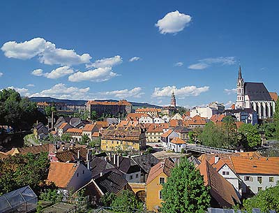 Pohled na město Český Krumlov z Plešivce, foto: Libor Sváček