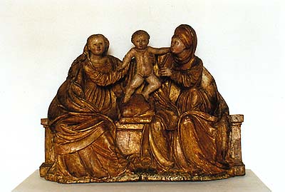 Svatá Anna samotřetí ze 16. století, sbírkový fond Okresního vlastivědného muzea v Českém Krumlově
