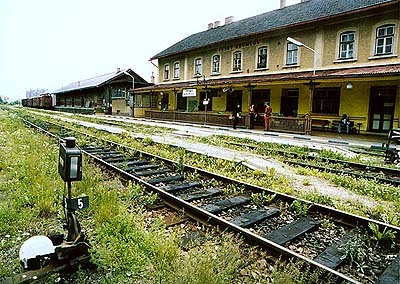 Train station in esk Krumlov