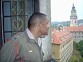 Velitel národních obranných sil Jihoafrické republiky během návštěvy zámku Český Krumlov, foto: Lukáš Opekar