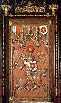 Klter Vy Brod, rombersk pohebit, mramorov deska s romberskm jezdcem, 1622-1629
