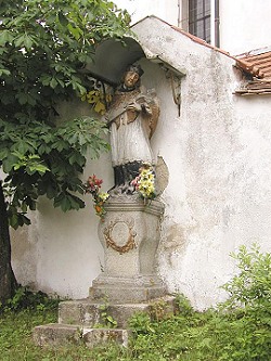 Blansko, socha sv. Jana Nepomuckho, foto: Lubor Mrzek