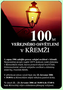 Keme 2006, 100 let veejnho osvtlen v Kemi, pozvnka