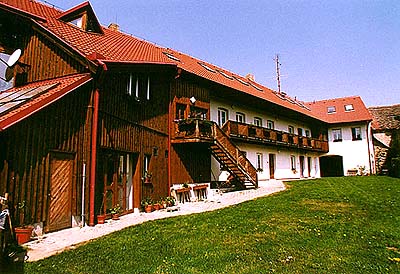 Gebude der Verwaltung des Landschaftsschutzgebietes Blansk les (Blansker Wald) in Vyn bei esk Krumlov