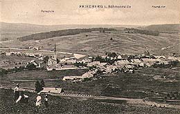 Frymburk, historické foto bez Lipenské pøehrady, foto: J.Siedel
