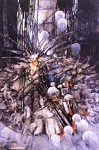 Karel Hrube, Franz Kafka's Metamorphasis, oil