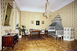 Zmek esk Krumlov, apartm z 19. stolet, lonice