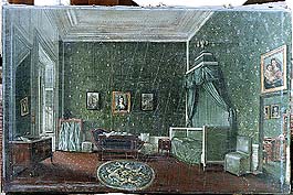 Zmek esk Krumlov, apartm z 19. stolet,  1841, interir lonice knny