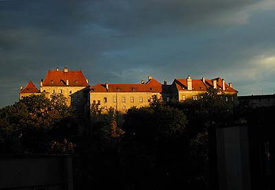 esk Krumlov Castle, view from the northern side - the magical atmosphere of early evening, foto: Zdena Flakov 